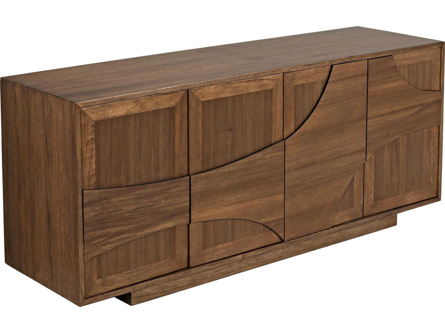 Collage 4-Door Walnut Sideboard in Dark Walnut