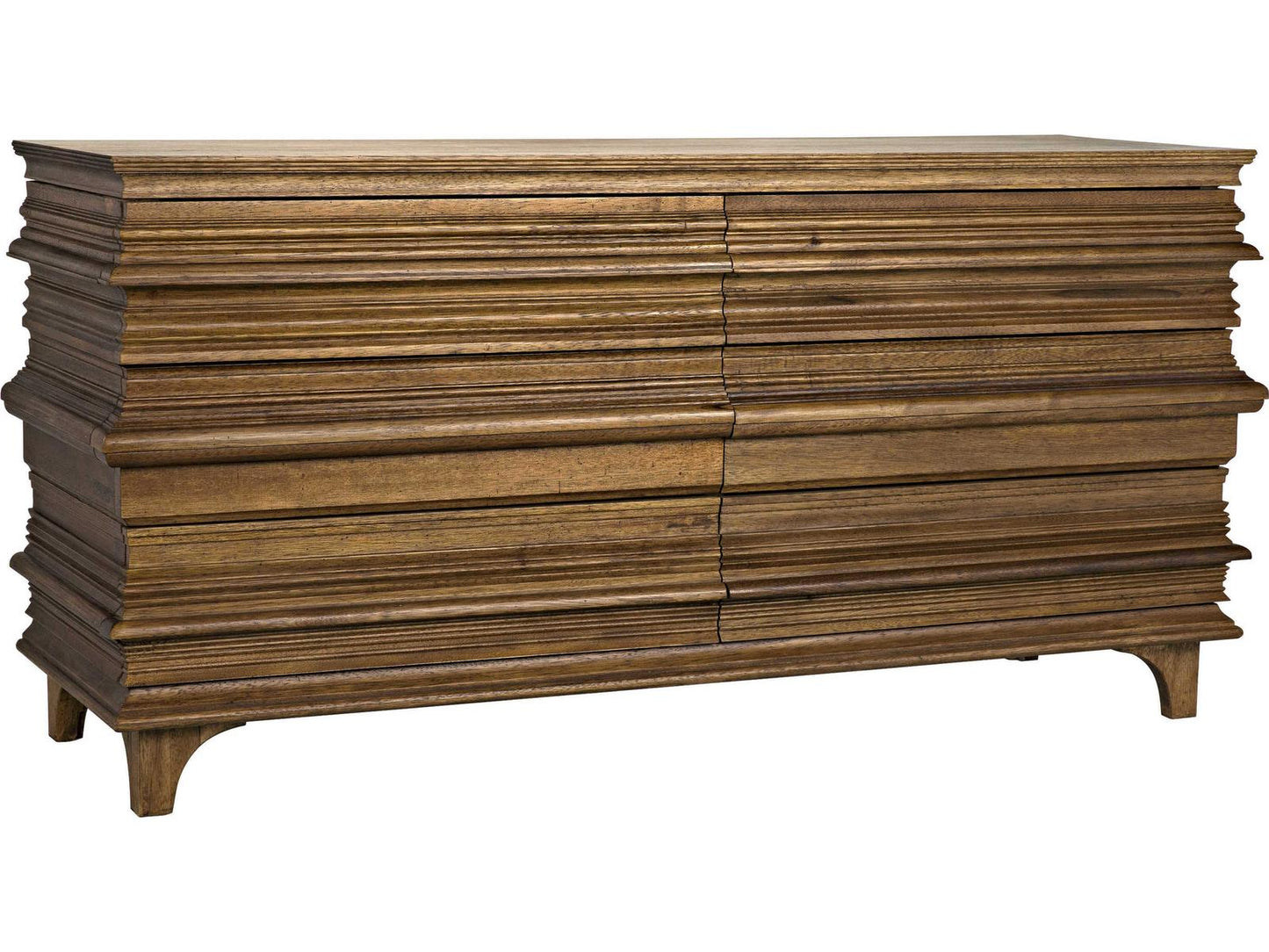 Bernard 6-Drawer Dresser in Dark Walnut