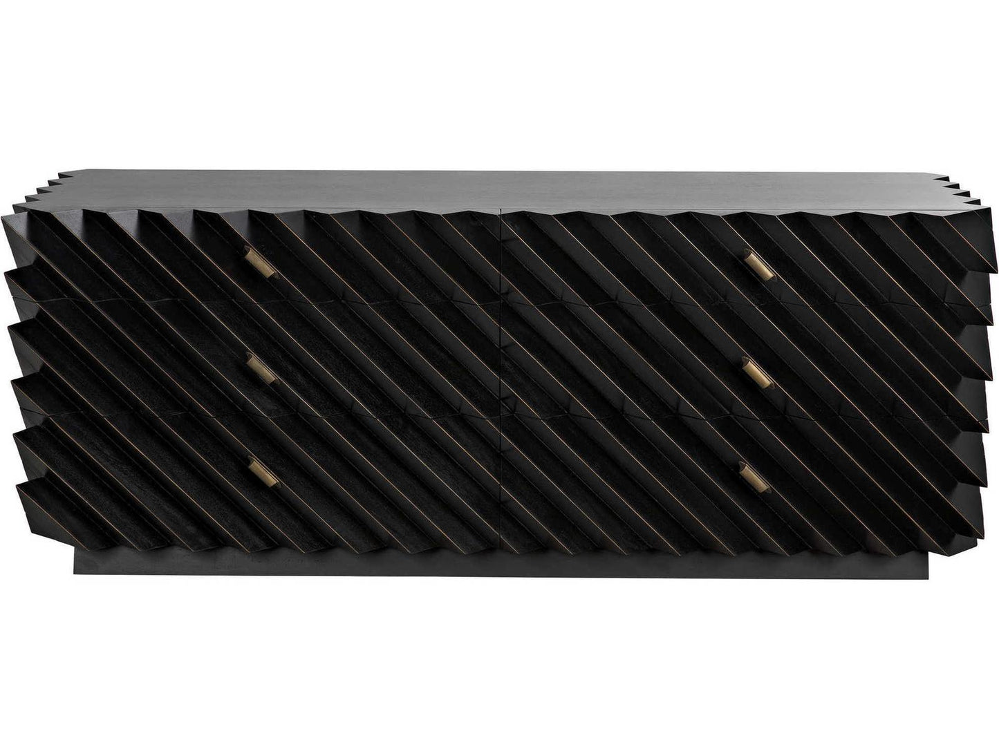 Hikaru 6-Drawer Dresser in Hand Rubbed Black Finish