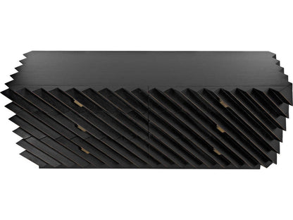 Hikaru 6-Drawer Dresser in Hand Rubbed Black Finish