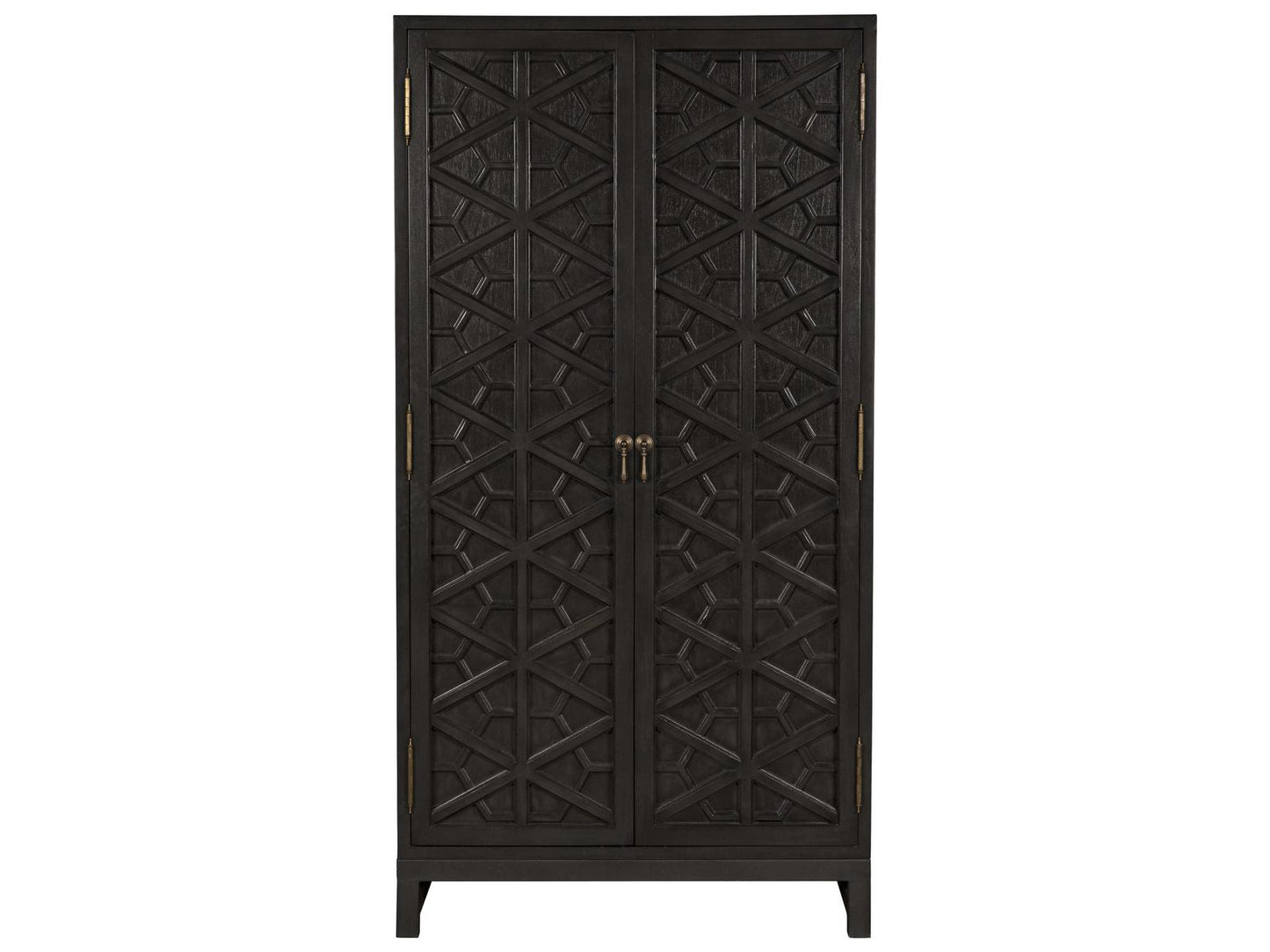 Maharadscha Small Armoire in Pale Mahogany with Matte Black Base