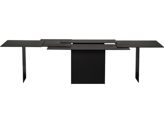 Delphi Rectangular Coffee Table in Matte Black Iron
