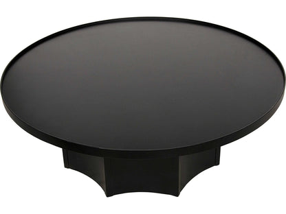 Rome Round Black Metal Coffee Table