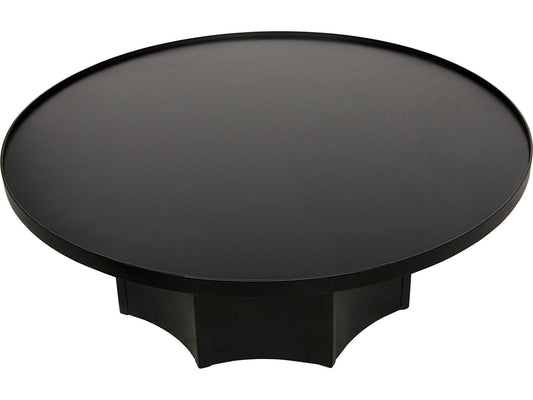 Rome Round Black Metal Coffee Table
