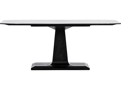 Amboss Rectangle Dining Table in Matte Black Industrial Steel