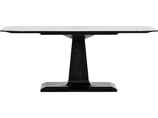 Amboss Rectangle Dining Table in Matte Black Industrial Steel