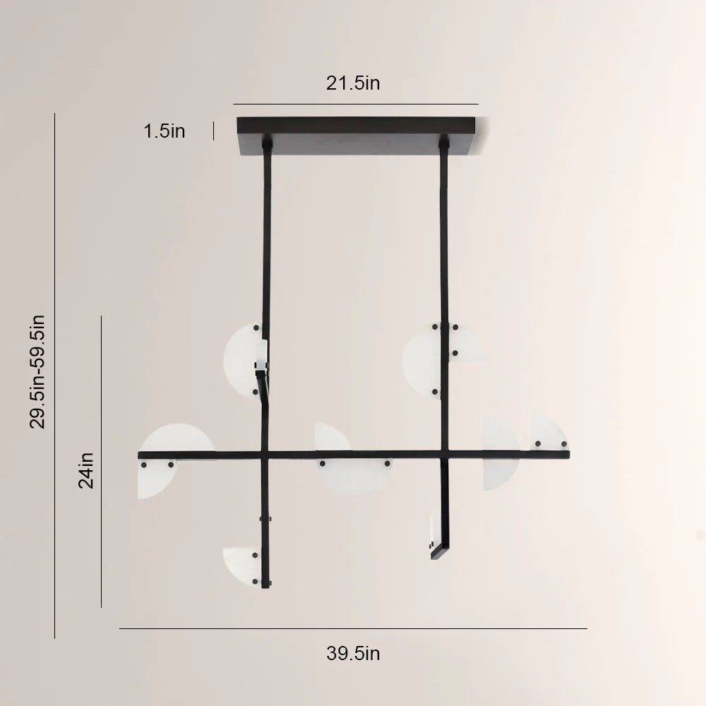 Norana Linear Alabaster Chandelier