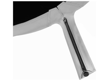 Libro Round Leather White Coffee Table