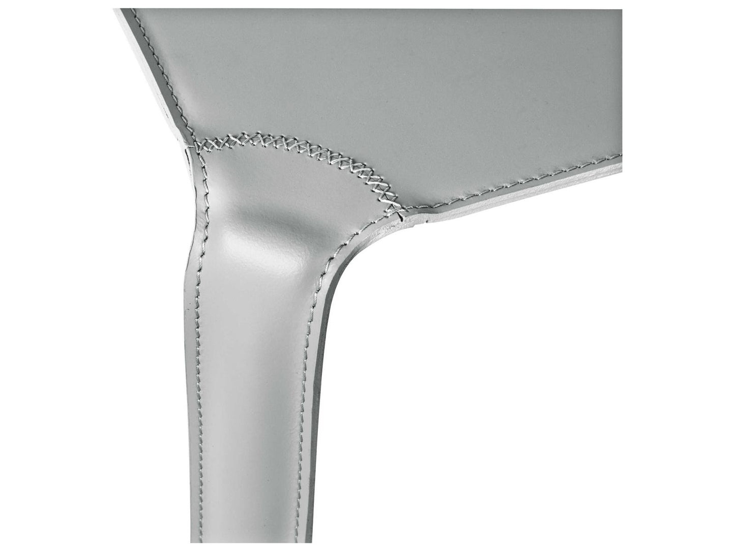 Libro Square Leather Light Grey Coffee Table