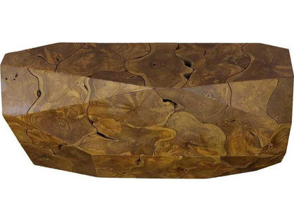Prism 59 Inch Natural Teak Wood Console Table