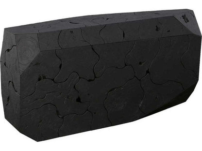 Prism Console Table in Black Wood