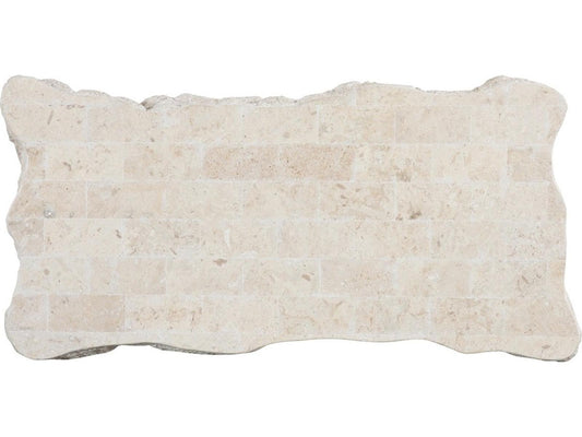 Mactan Rectangular Stone Coffee Table in Natural