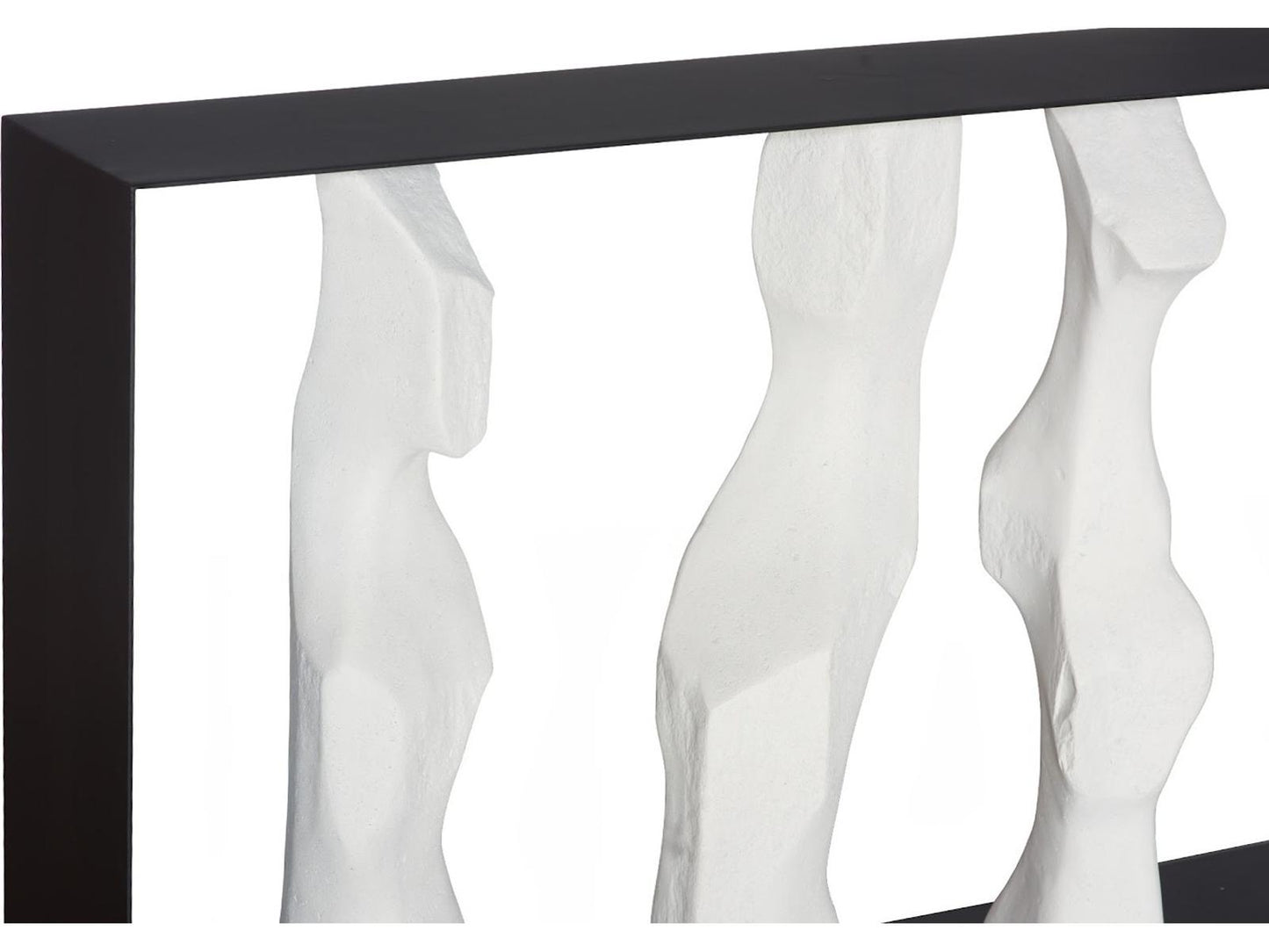 Cast Women Metal Framed Roman Stone Console Table