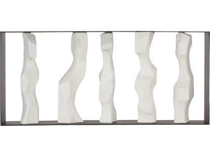 Cast Women Metal Framed Roman Stone Console Table