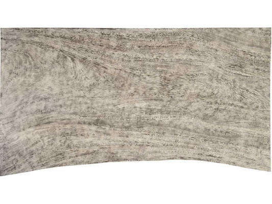 Waterfall Rectangular Coffee Table in Gray Stone Finish