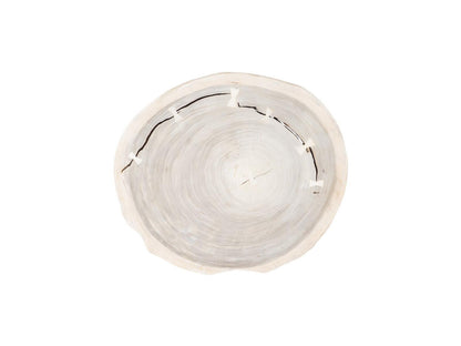 Floating Chamcha Wood Coffee Table with Acrylic Legs Bleached Finish