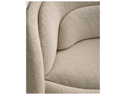 Peonia 2-Seat Sofa in Zea 01 Beige Fabric