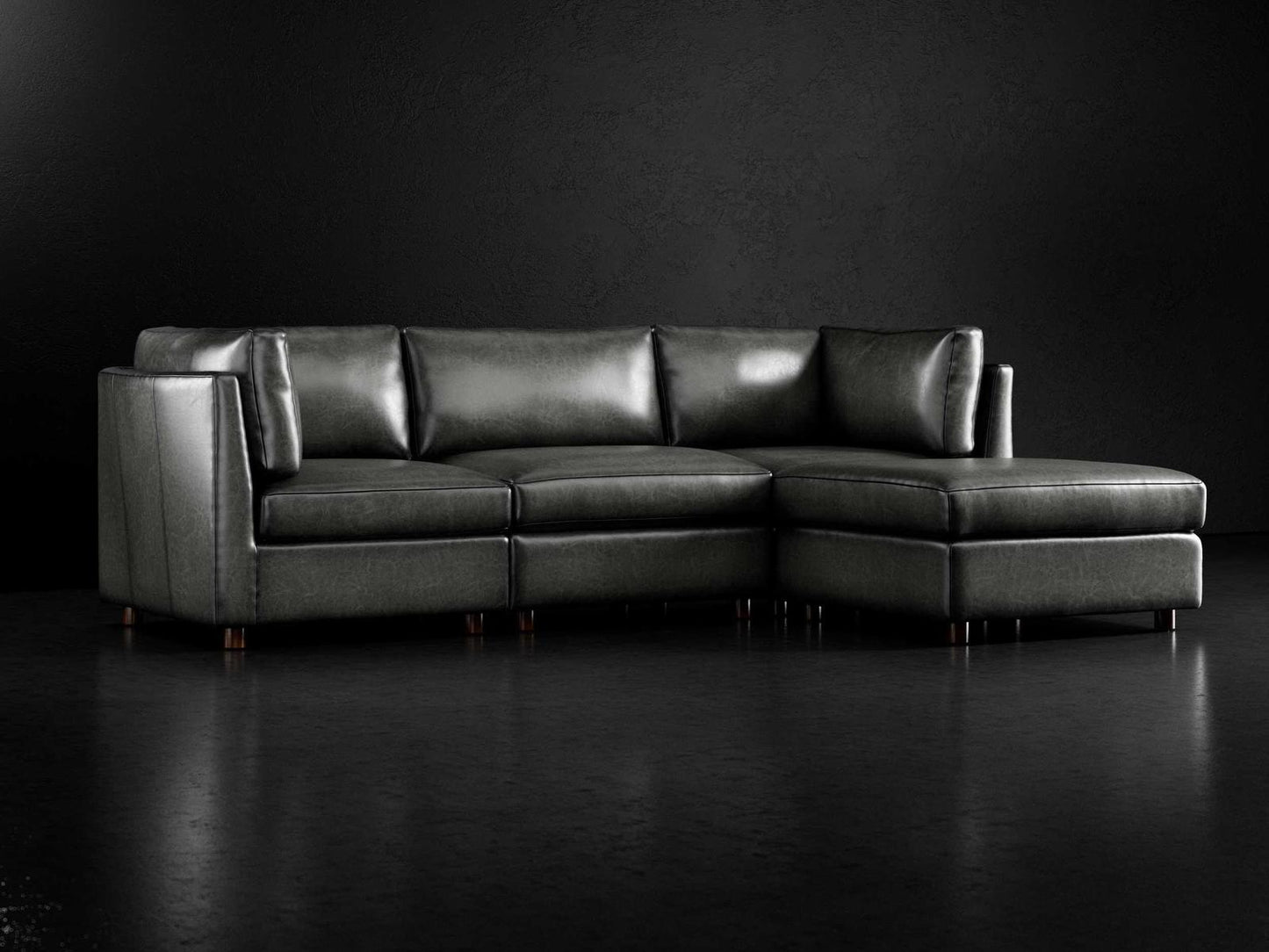 Adeline Leather Sectional Sofa