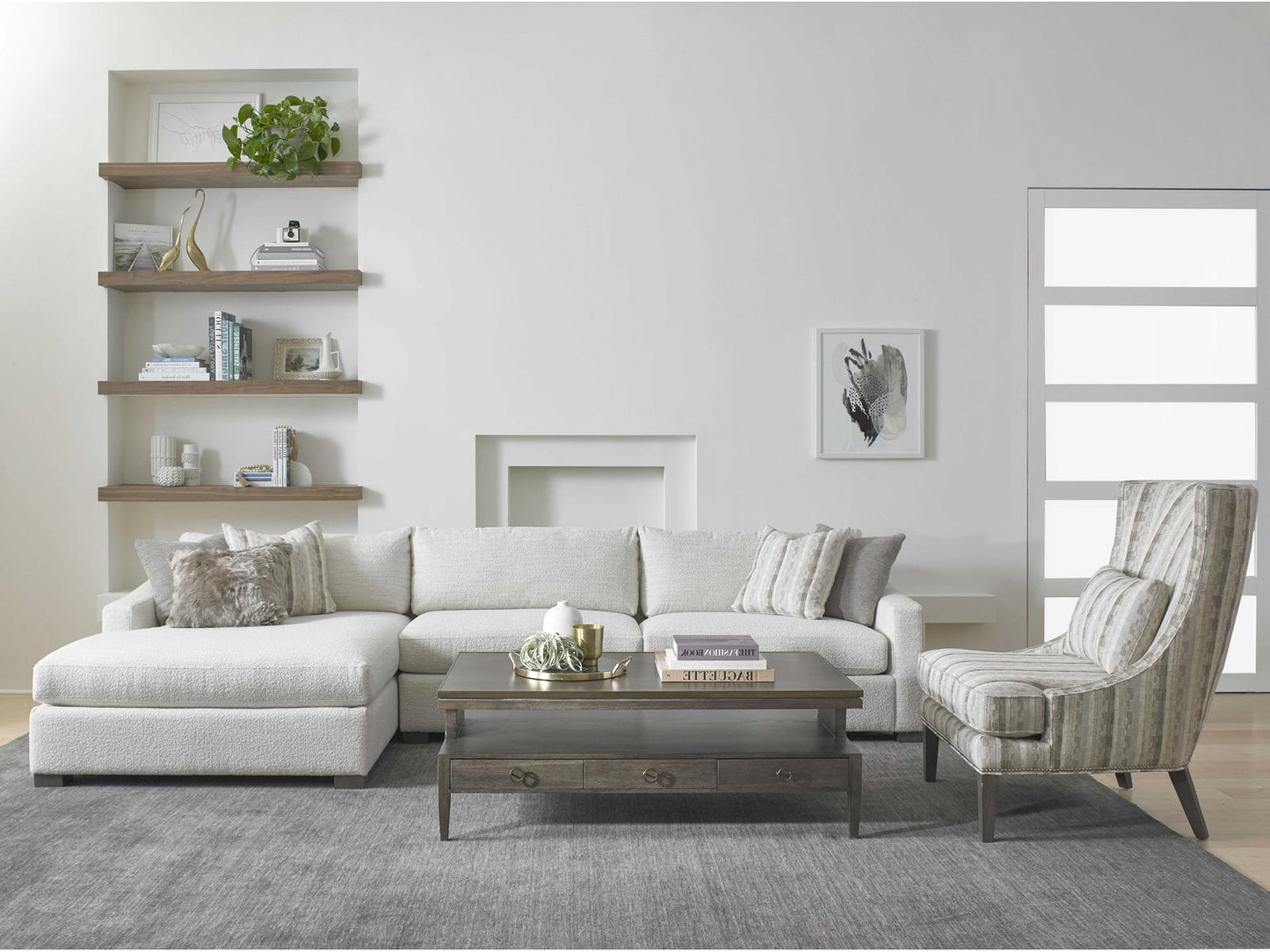 Nicole Upholstered Sectional Sofa