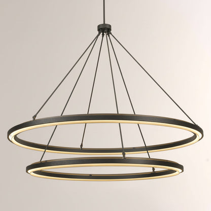 Perezin 2-Tier Round Chandelier 60"
