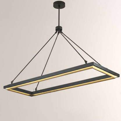 Perezin Rectangular Chandelier 48"/62"