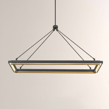 Perezin Rectangular Chandelier 48"/62"