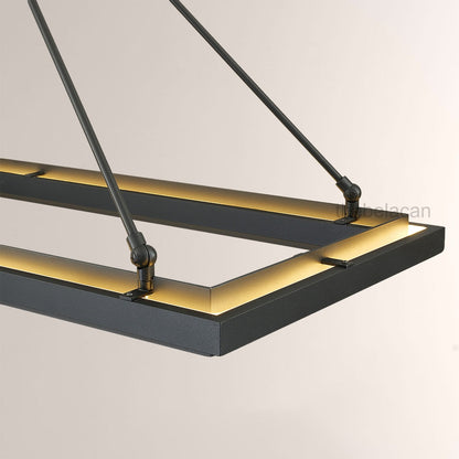 Perezin Rectangular Chandelier 48"/62"
