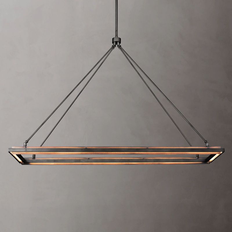 Perezin Rectangular Chandelier 48"/62"