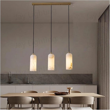 Petra Modern Alabaster 3 Lights Chandleier