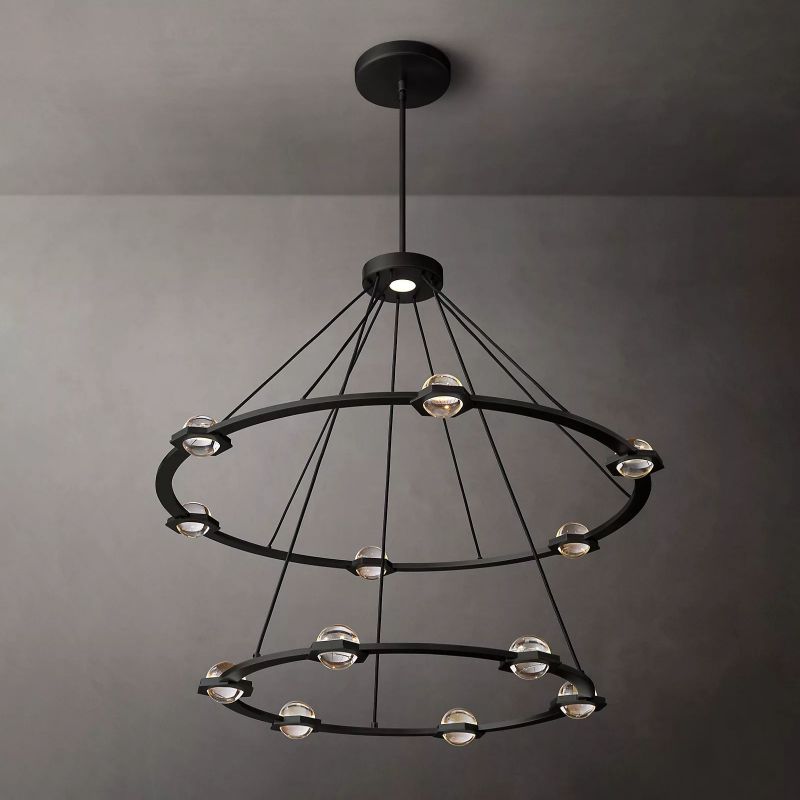 Cosmor Two-tier Round Chandelier 48"