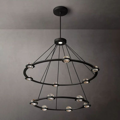 Cosmor Two-tier Round Chandelier 48"