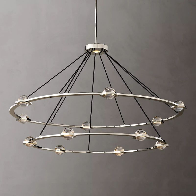 Cosmor Two-tier Round Chandelier 60"