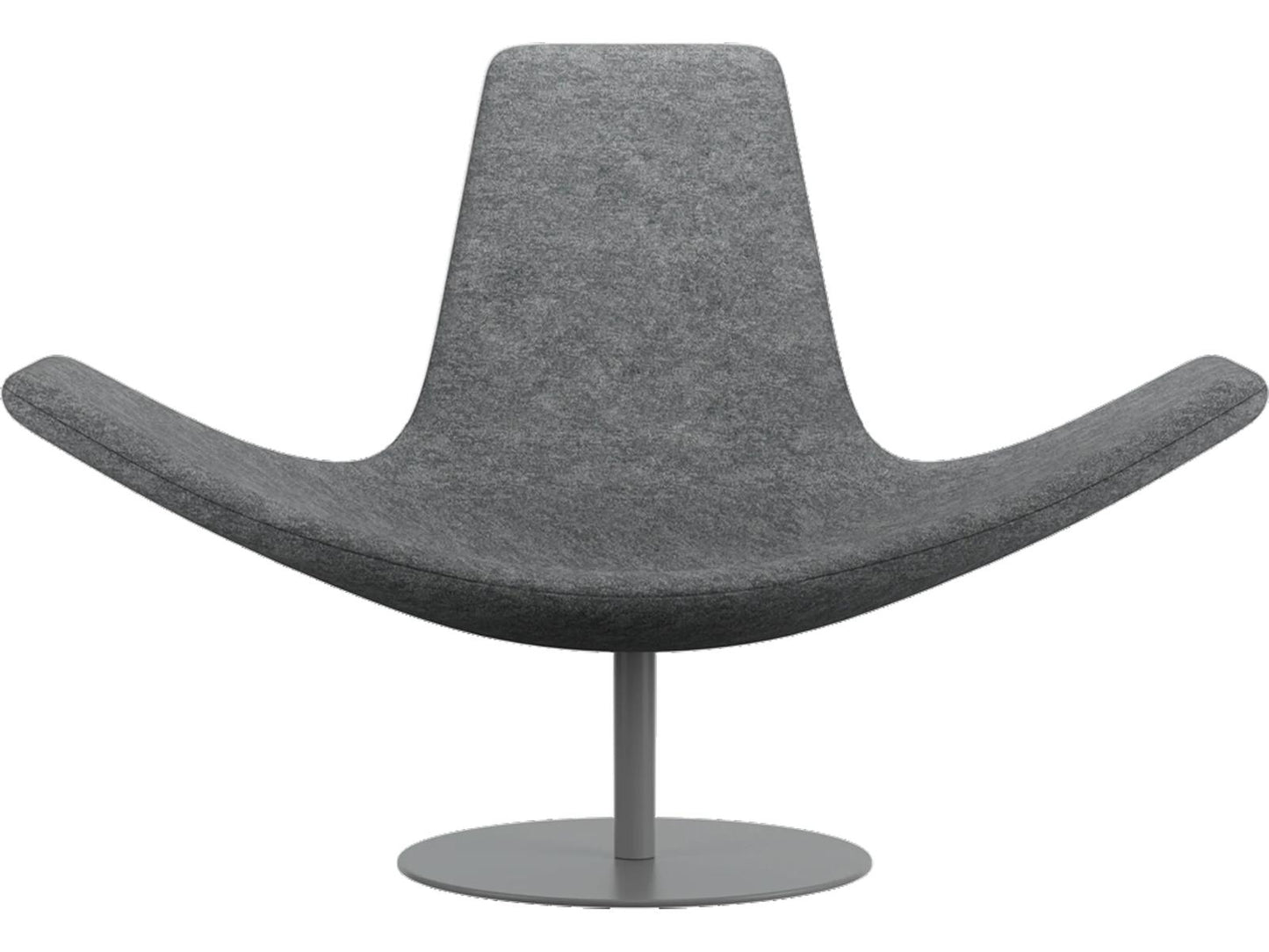 Wing Gray Accent Chair Chaise Lounge by Stefano Giovannoni