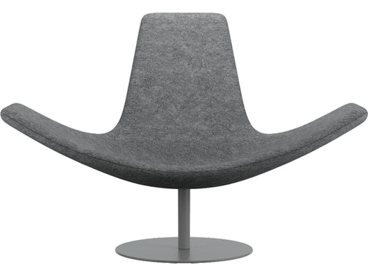 Wing Gray Accent Chair Chaise Lounge by Stefano Giovannoni