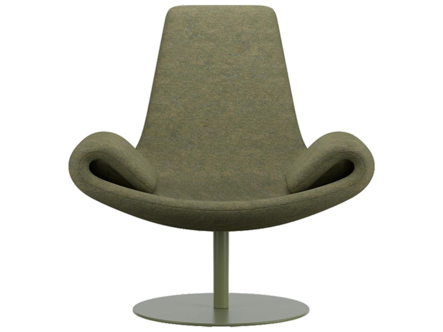 Wing Green Accent Chair by Stefano Giovannoni