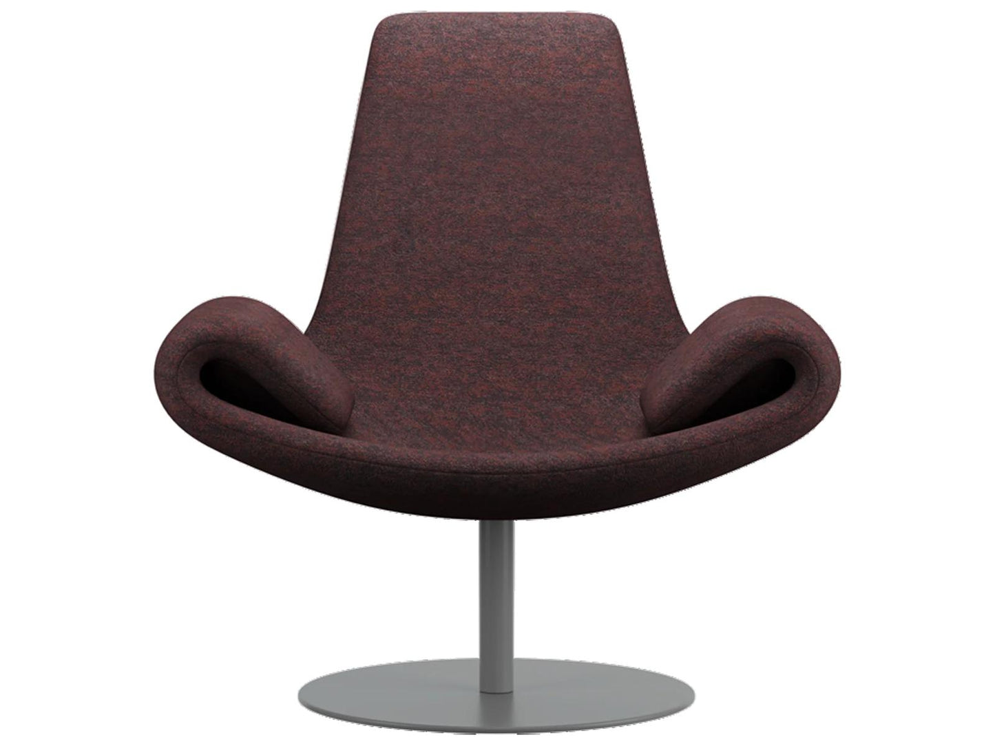 Wing Transformable Accent Chair in Burgundy Kvadrat Fabric