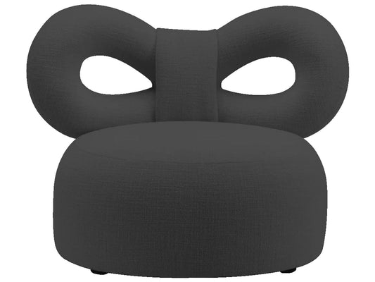 Ribbon Gray Upholstered Accent Armchair