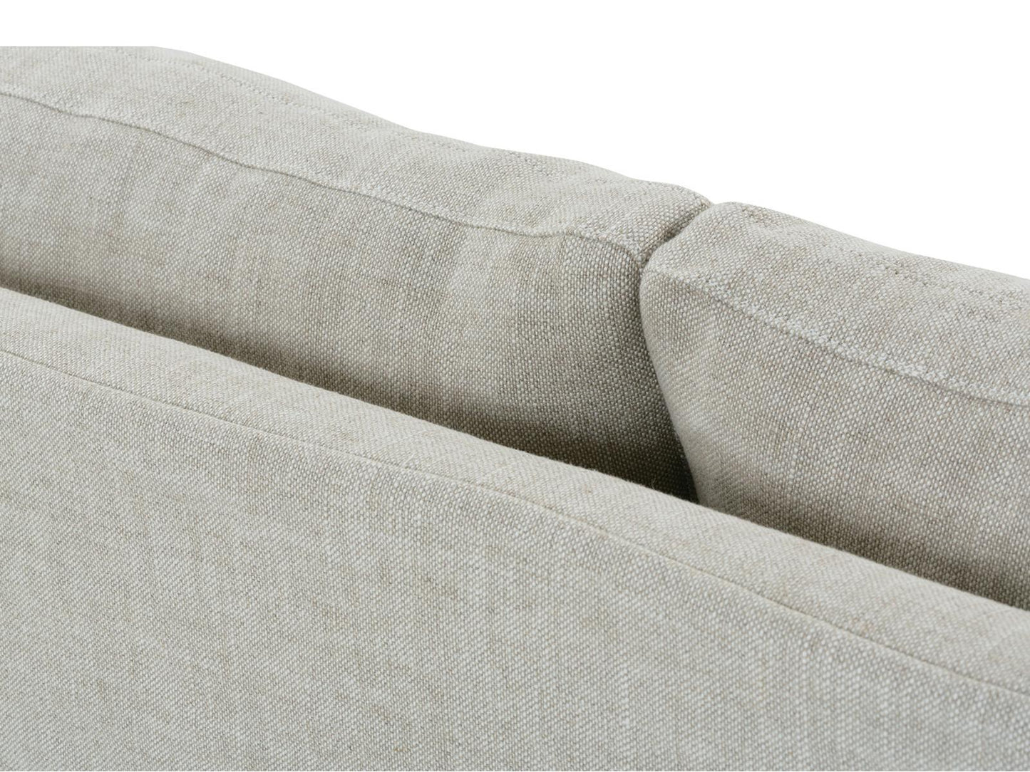 Freya 110-Inch 3-Seat Slipcovered Sofa in Gray Upholstered Fabric