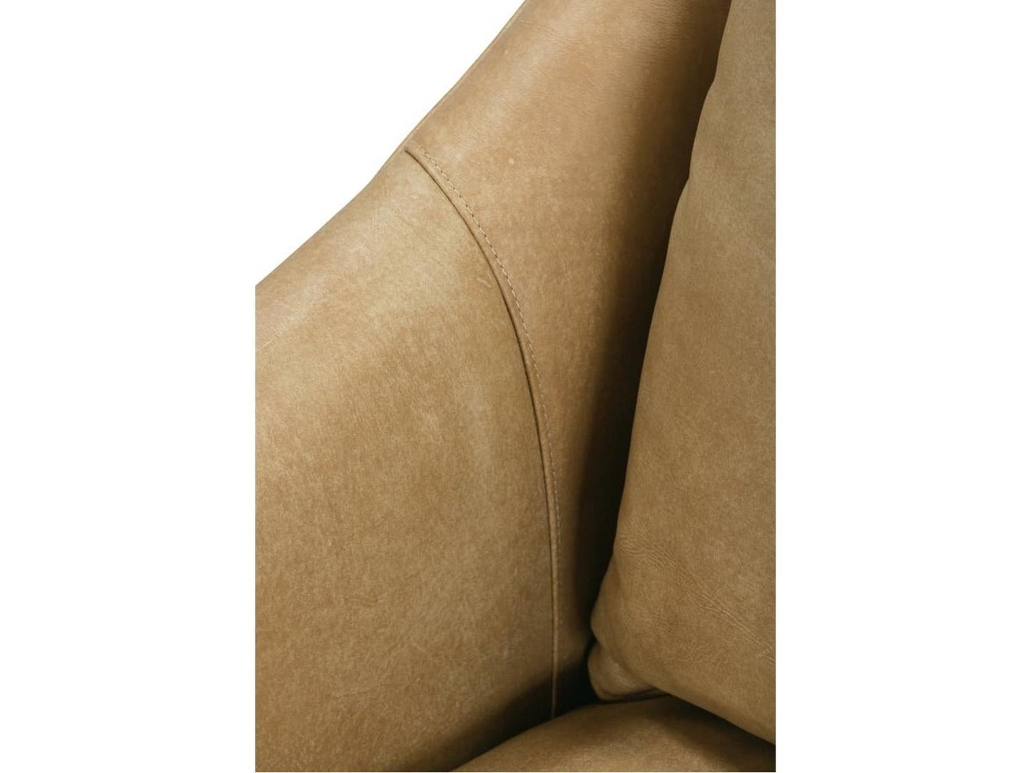 Kara Glider Brown Leather Accent Swivel Chair