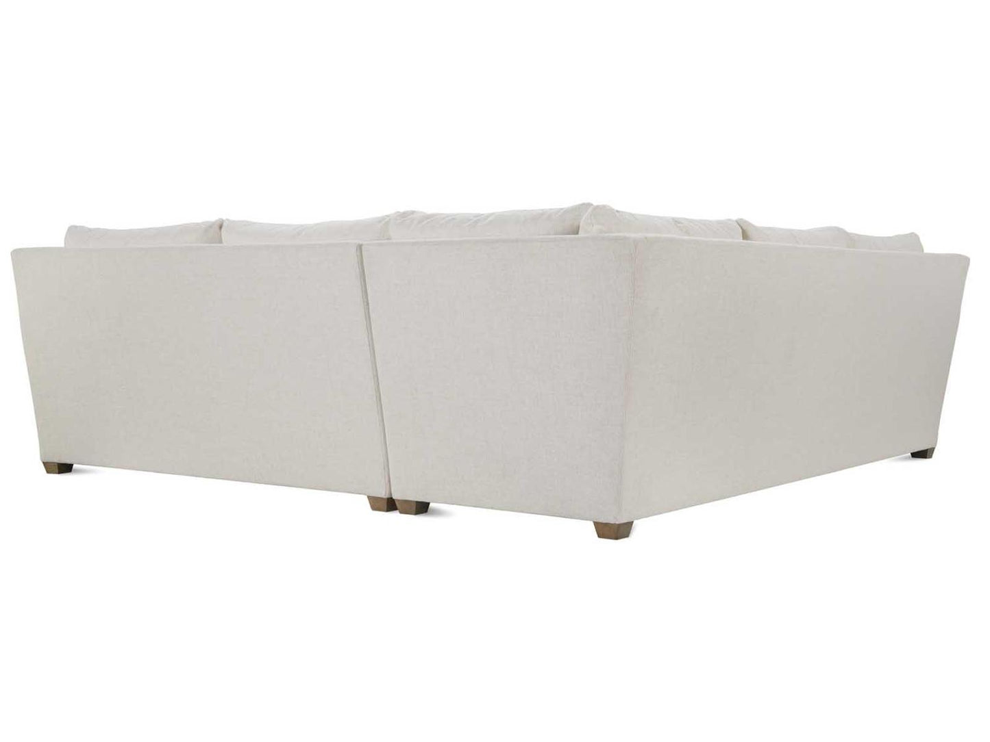 Lilah 2-Piece Cream Upholstered Sectional Sofa