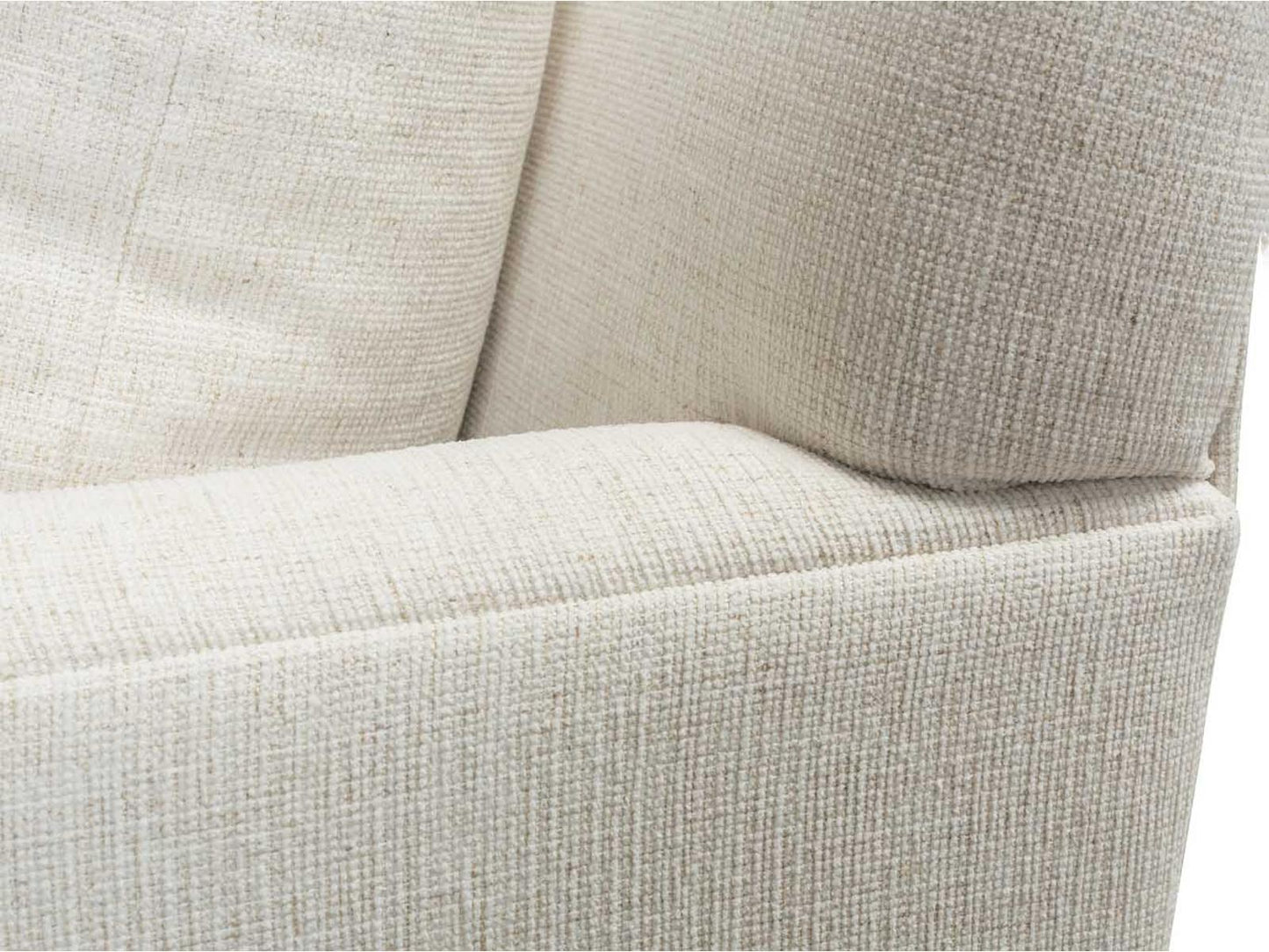Lilah 2-Piece Cream Upholstered Sectional Sofa
