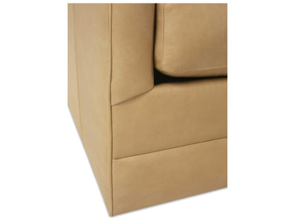 Madeline Swivel Leather Accent Chair in Brown
