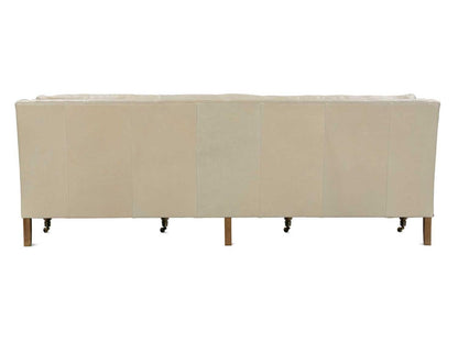 Madeline 3-Seat Aniline Leather Sofa in Latte Cream