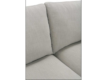 Serena 2-Piece 4-Seat Slipcovered Sectional Sofa in Gray Fabric