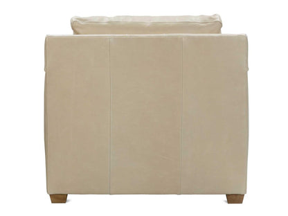 Sylvie Beige Leather Accent Chair