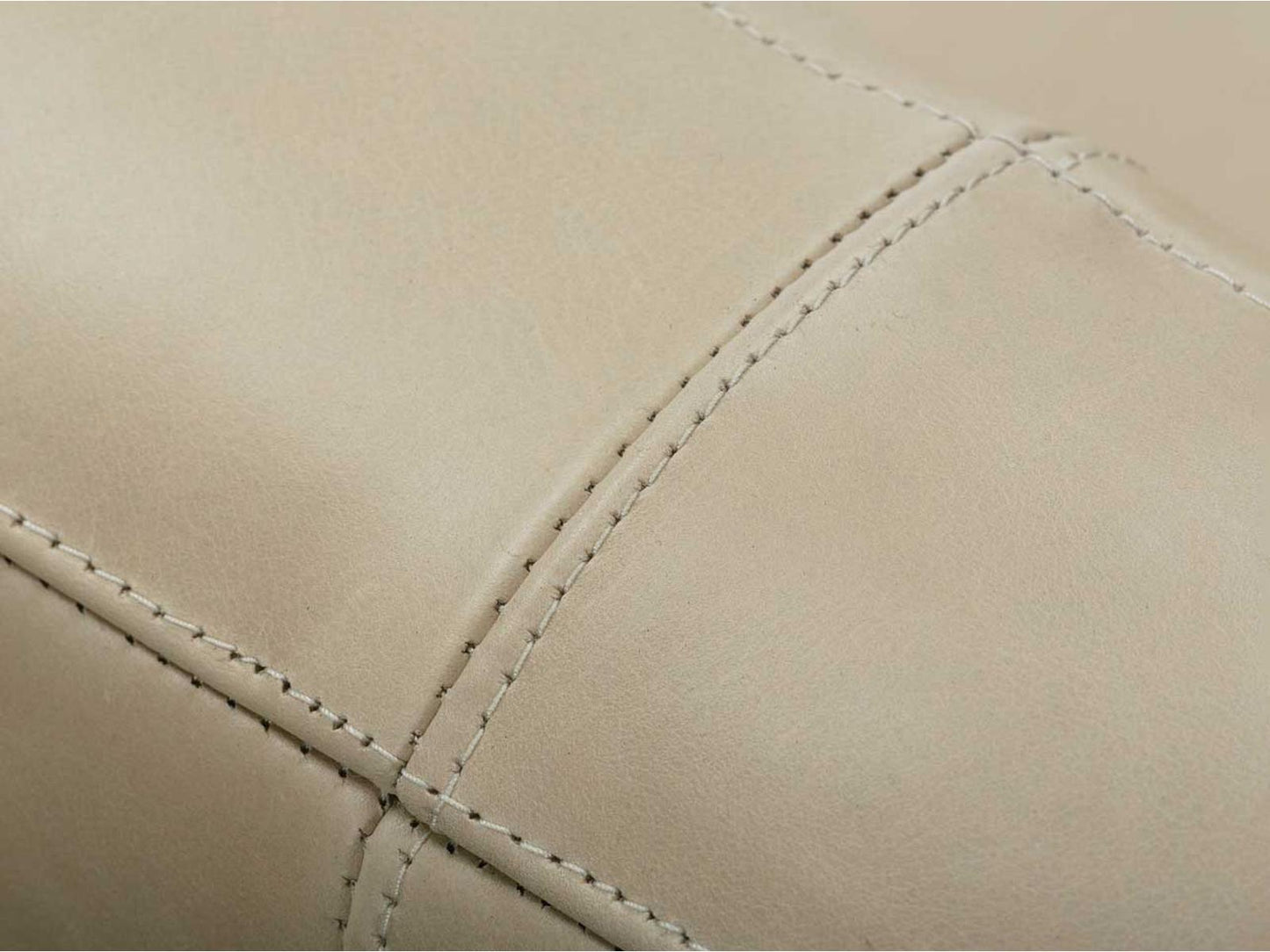 Sylvie Beige Leather Accent Chair