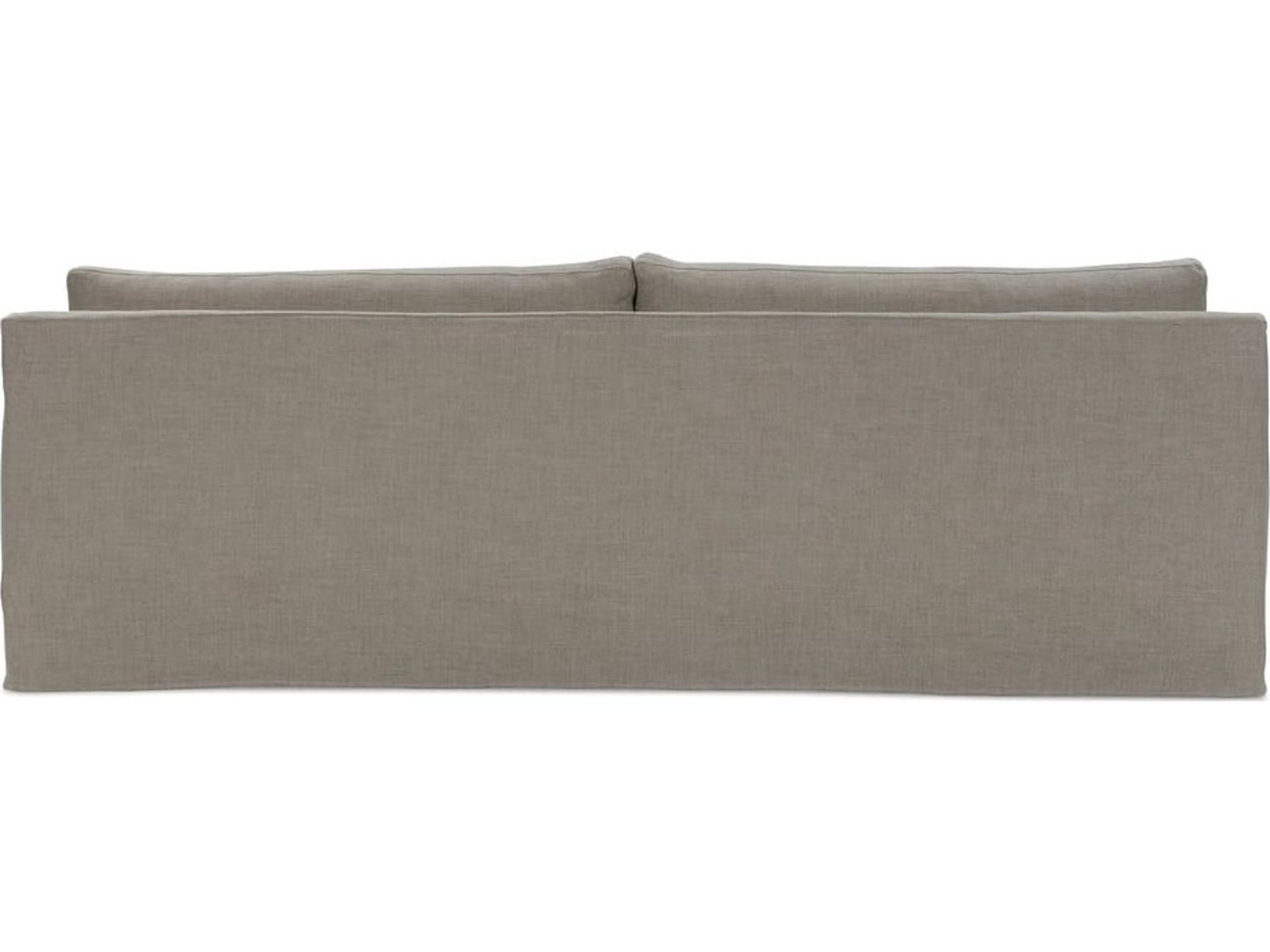 Sylvie 4-Seat Upholstered Bench Cushion Sofa in Gray