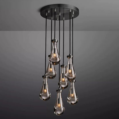 Raindrops Round Chandelier 18"