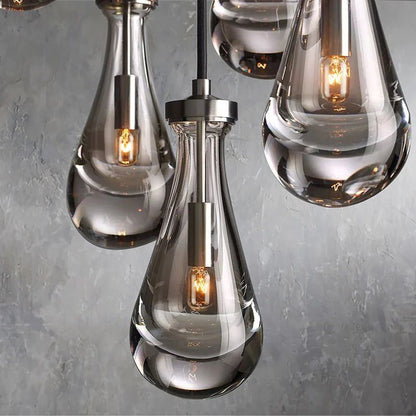 Raindrops Rectangular Chandelier 54"