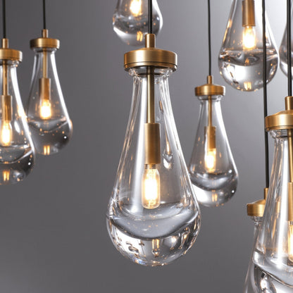 Raindrops Round Chandelier 60"